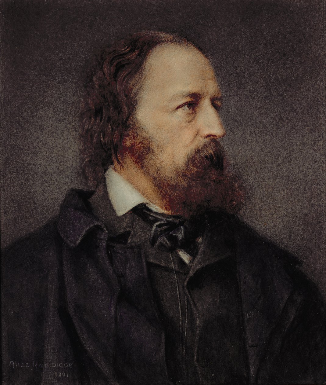 Lord Alfred Tennyson (1809-92) by Alice Hambidge