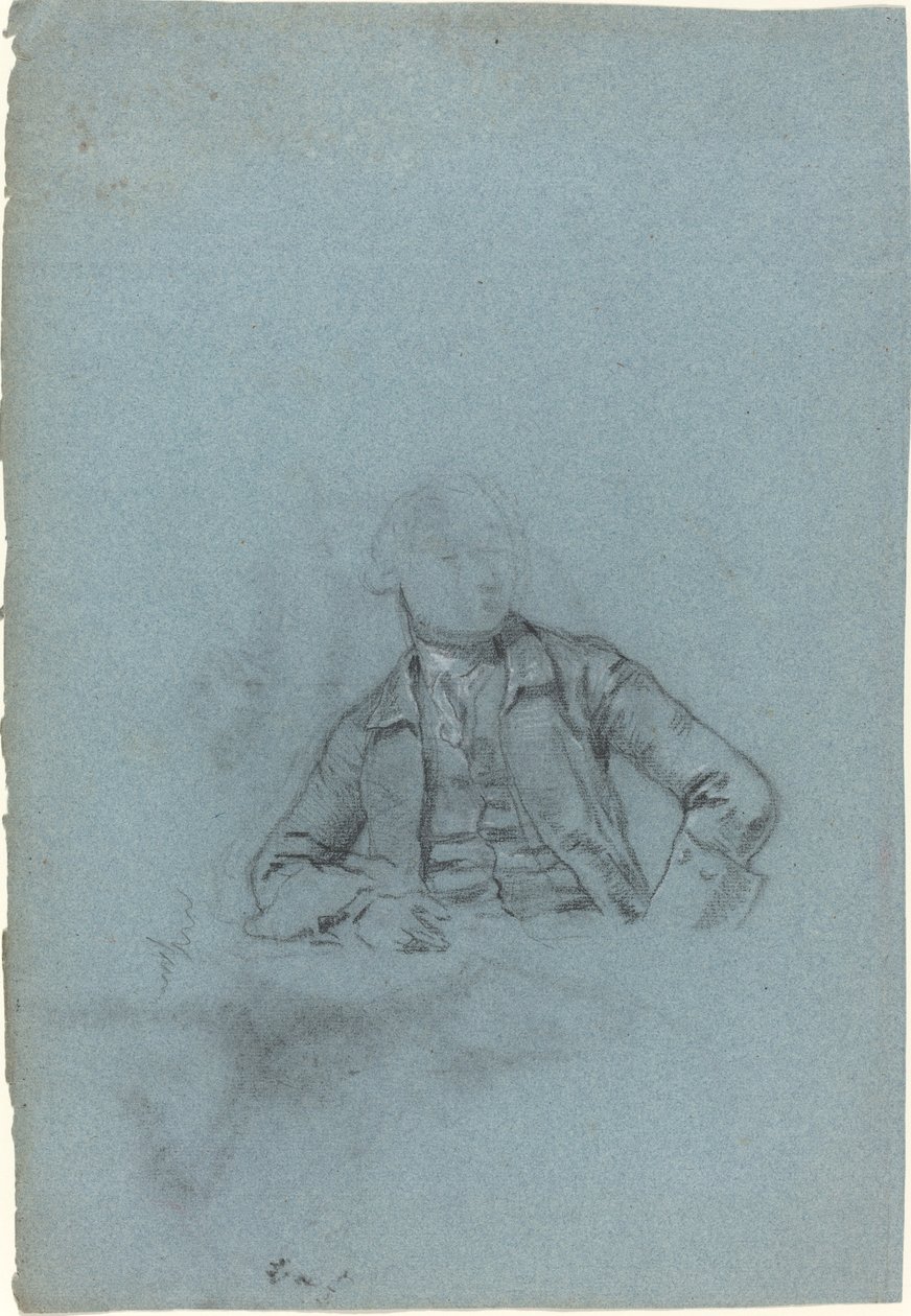 Oturan Bir Adamın İncelenmesi [rekto] by Allan Ramsay