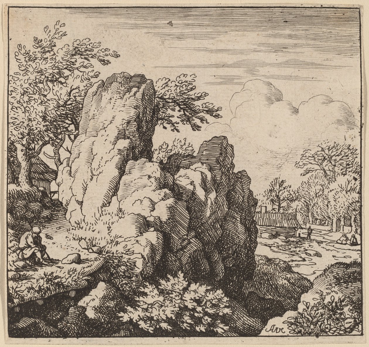 Büyük Kaya, muhtemelen c. 16451656. by Allart van Everdingen