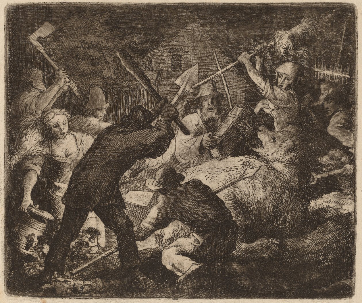 Köylülerin Saldırıya Uğradığı Ayı by Allart van Everdingen