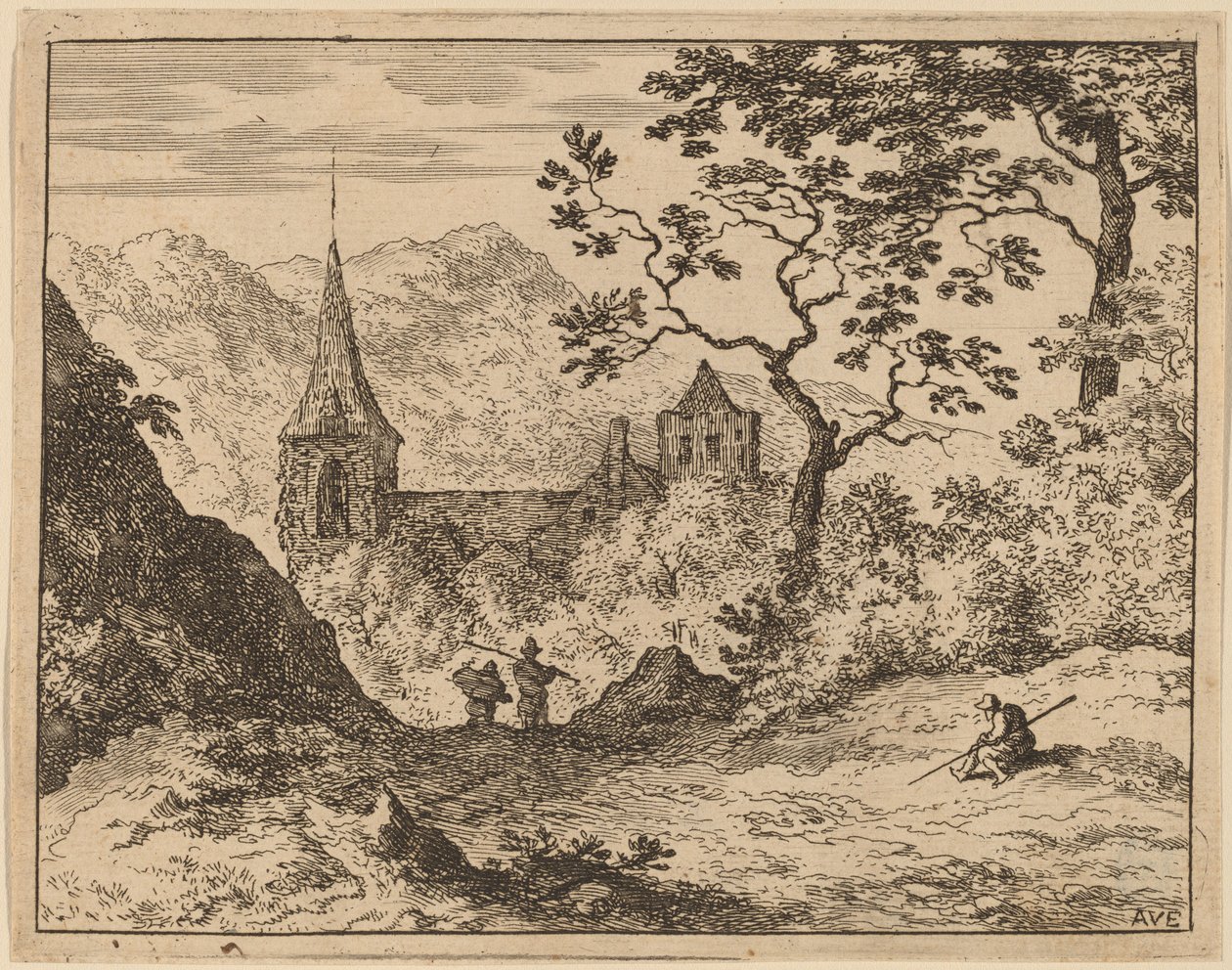 çan kulesi by Allart van Everdingen
