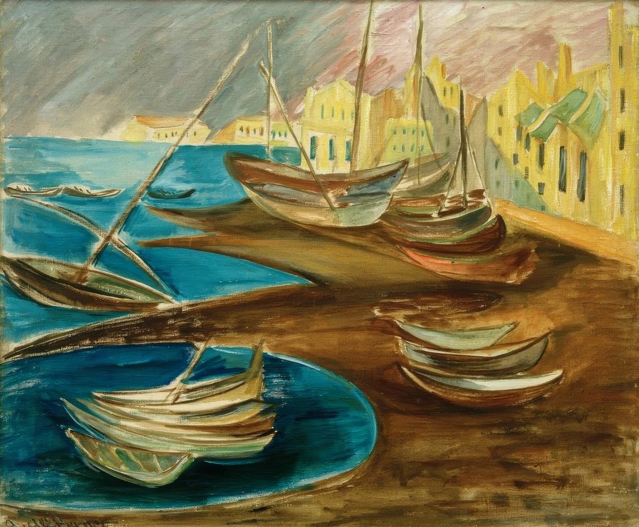 Tarragona limanında balıkçı tekneleri by Alma Del Banco