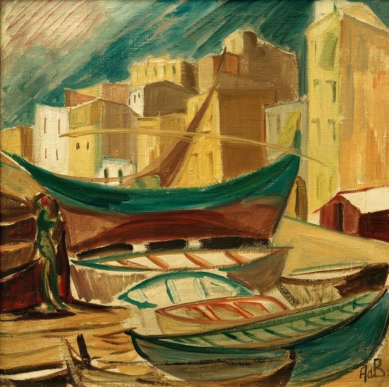 Tarragona limanındaki gemiler by Alma Del Banco