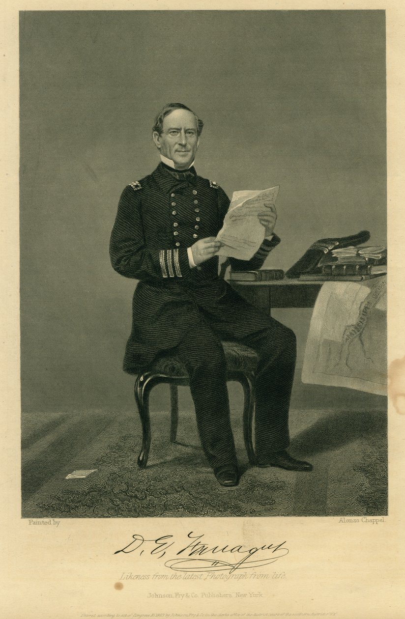 Amir David Farragut (Birlik) by Alonzo Chappel