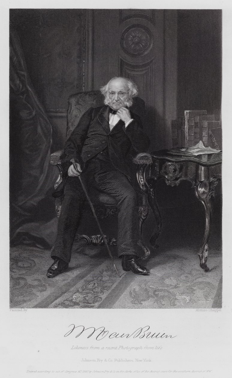 Martin Van Buren (gravür) by Alonzo (after) Chappel