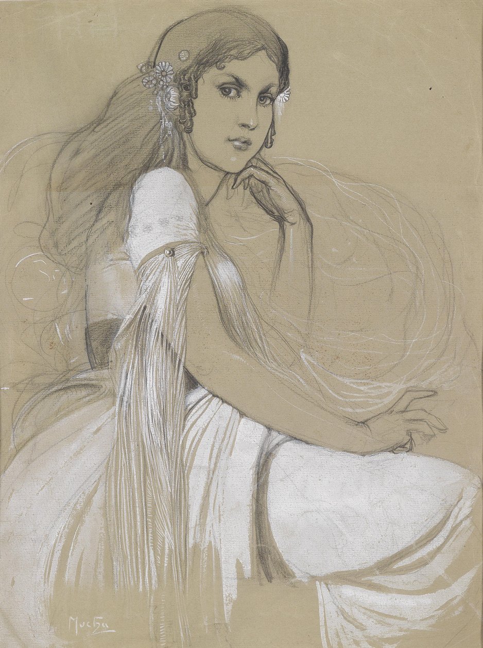 Jaroslava Mucha by Alphonse Mucha