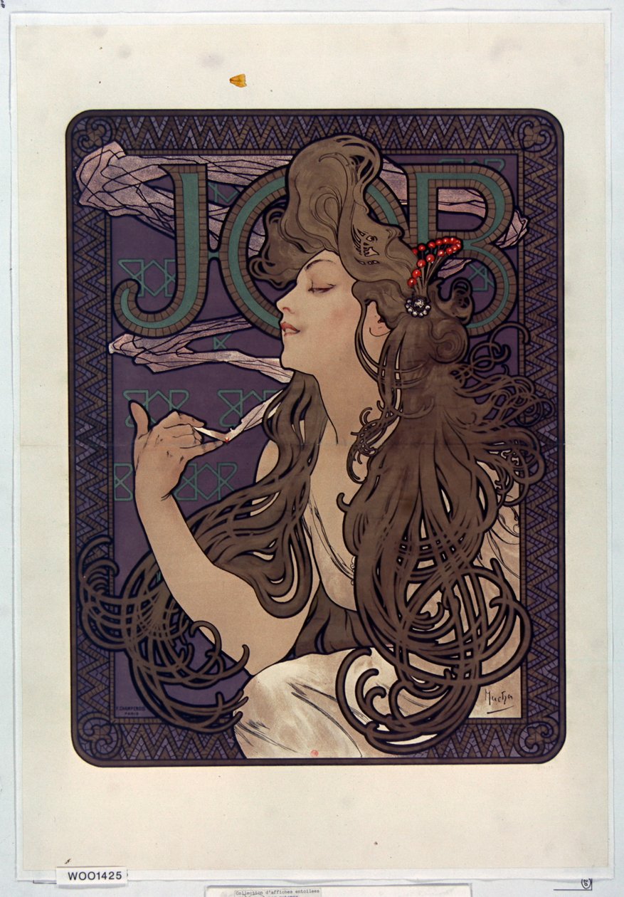 iş sigara reklamı by Alphonse Mucha