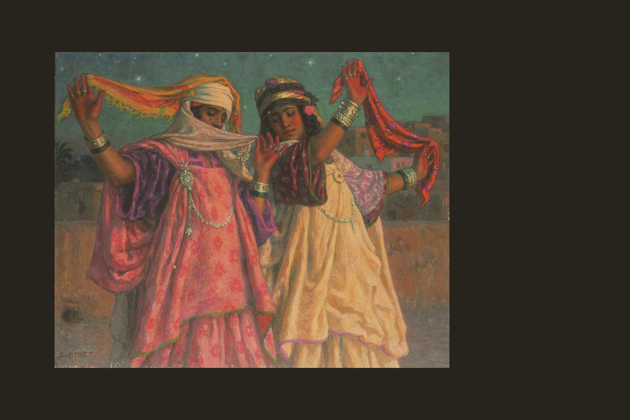 Eşarp dansı (tuval üzerine yağlı boya) by Alphonse Etienne Dinet