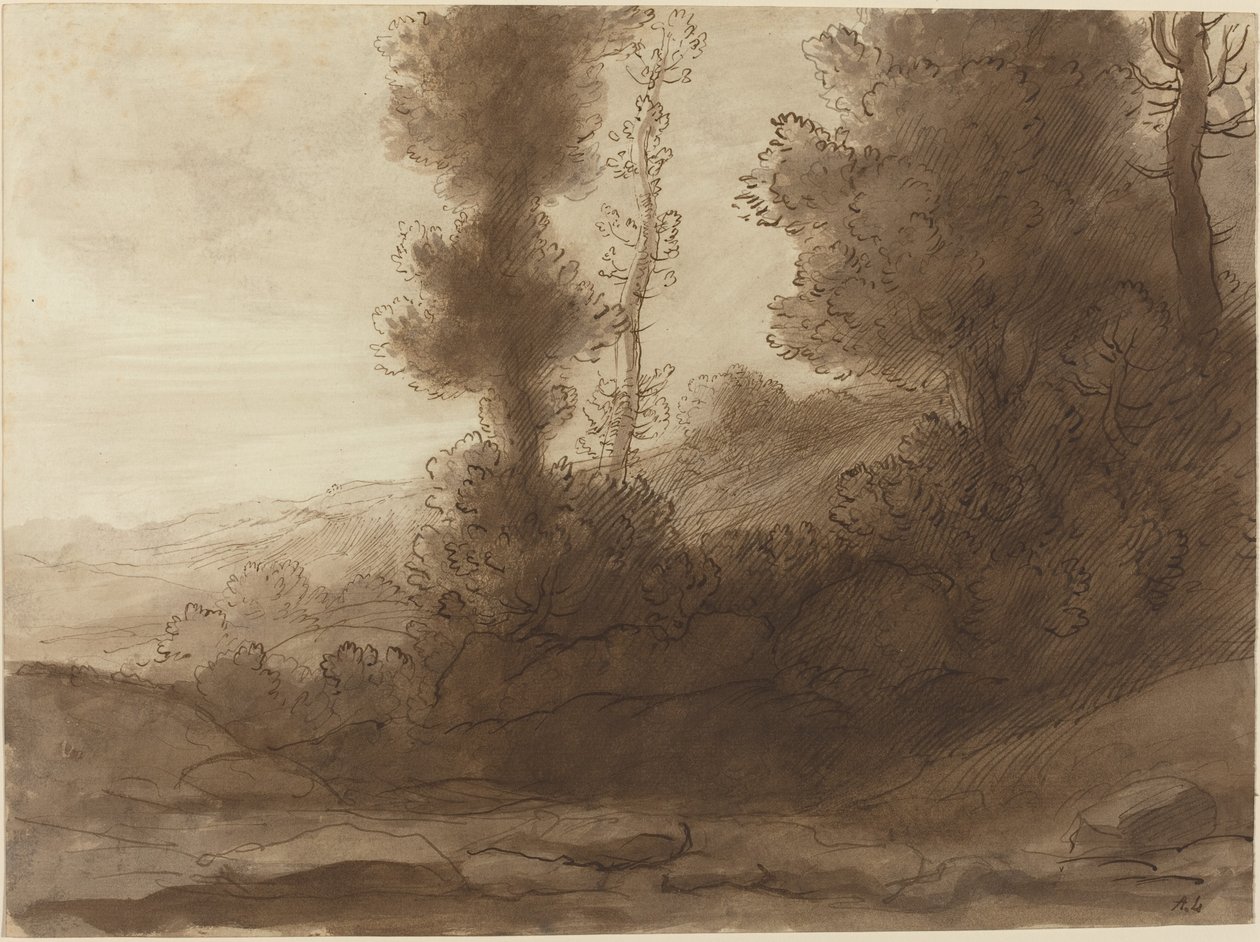 Tepenin Eteğinde by Alphonse Legros