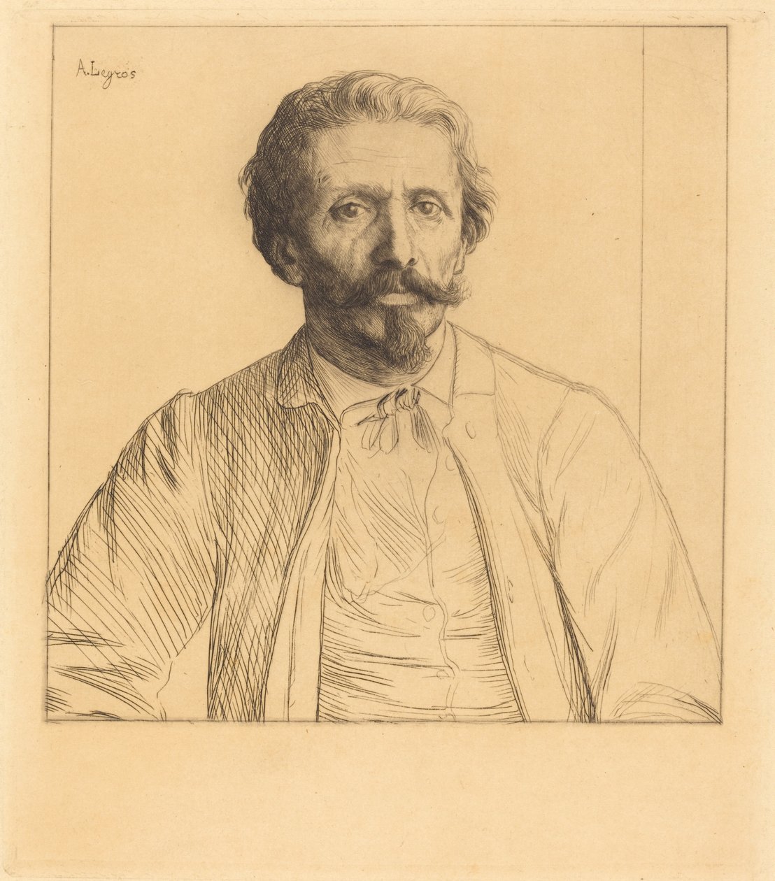 Auguste Delatre by Alphonse Legros