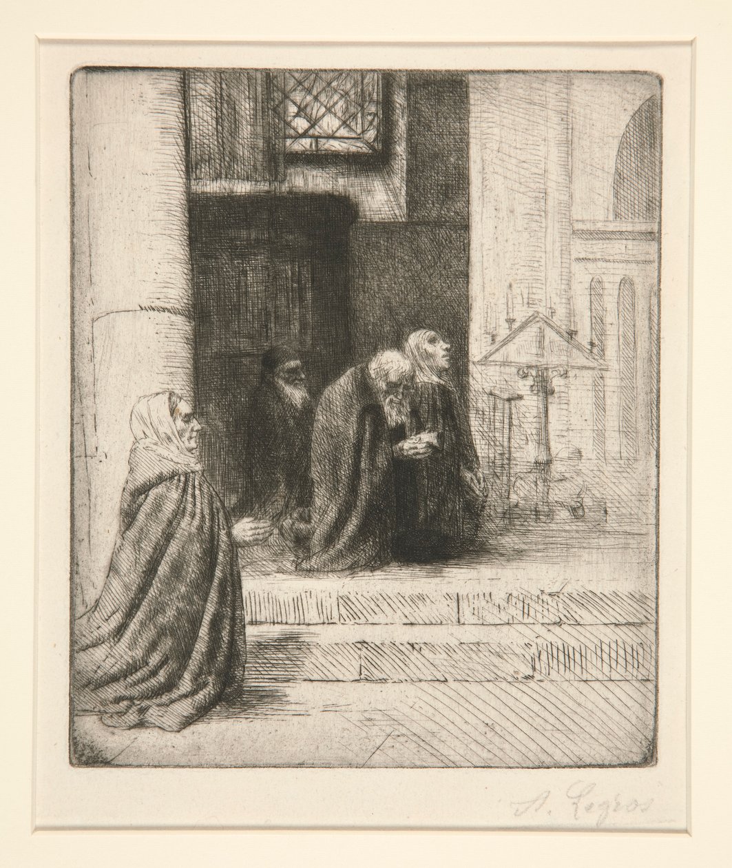 Kilise İçi (İç d by Alphonse Legros