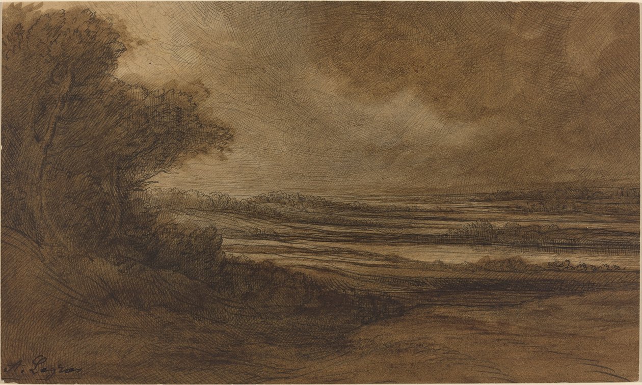 Burgonya kırsalı [rekto]. by Alphonse Legros