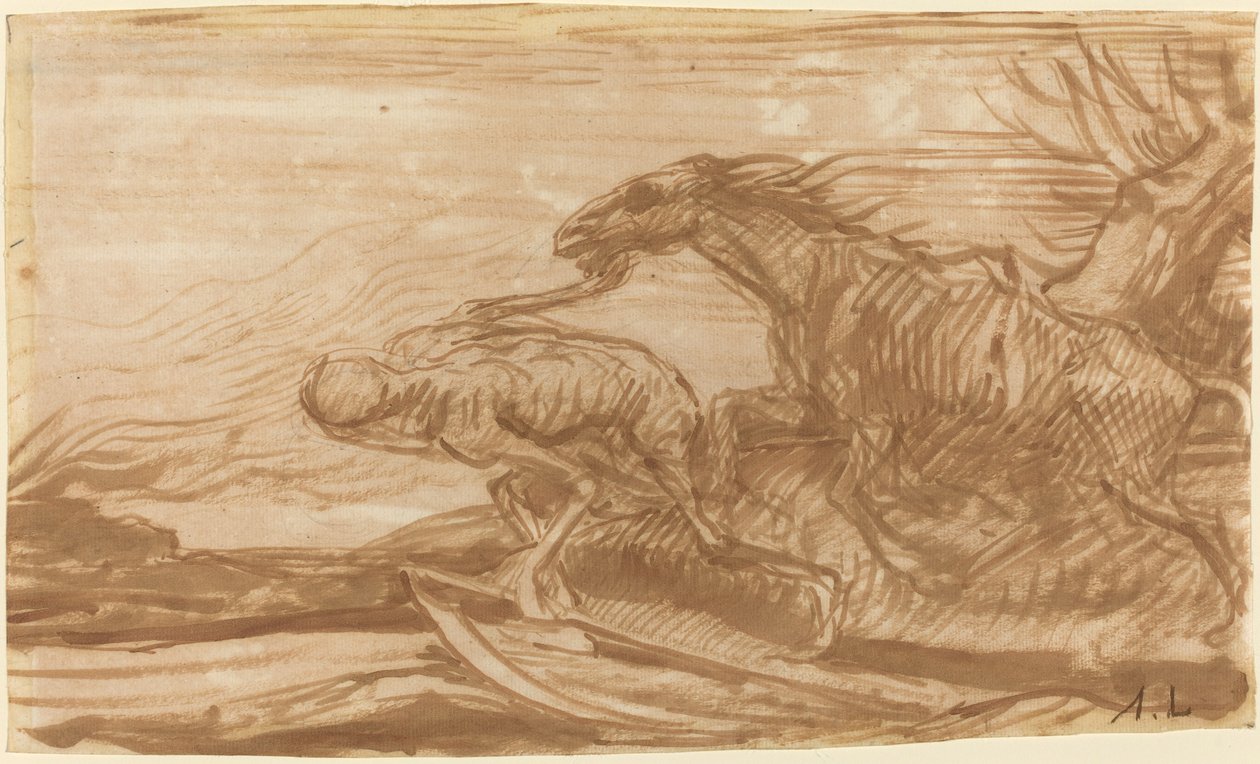 Partenon, 1852. by Alphonse Legros