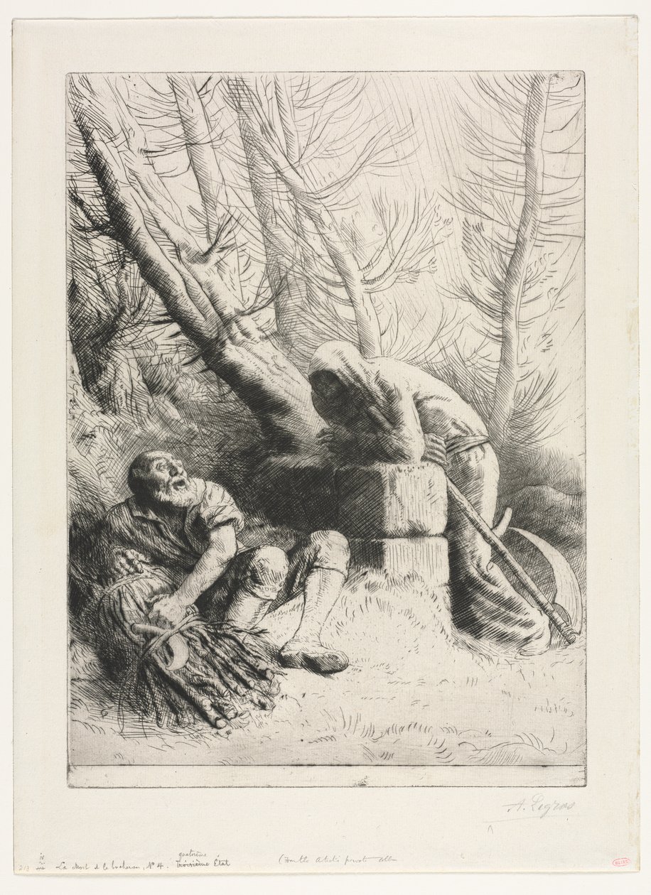 ölüm ve oduncu by Alphonse Legros