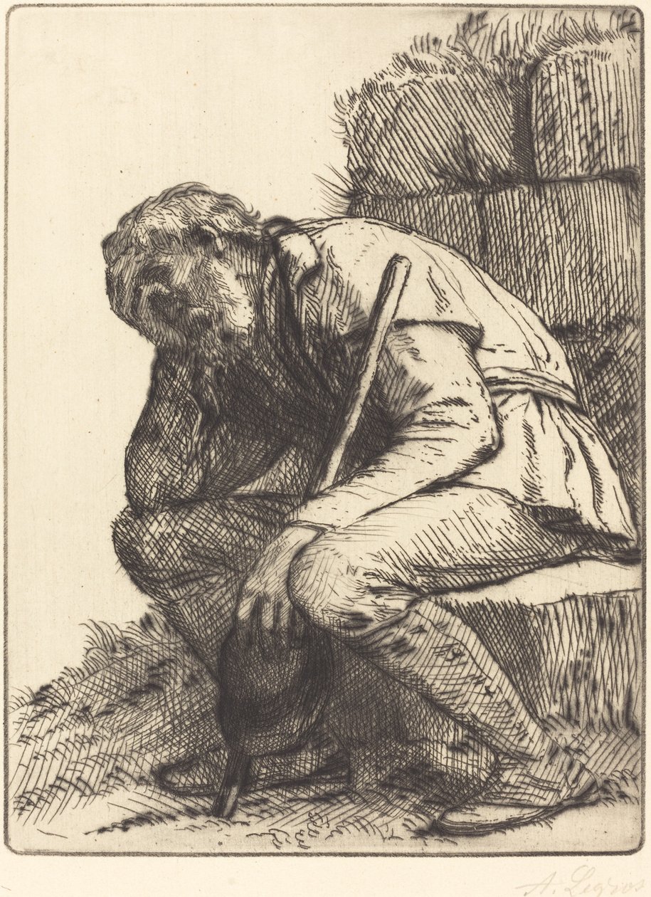 Çaresiz Adam Çaresiz onu. by Alphonse Legros