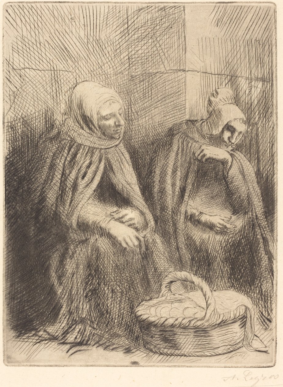 Yumurta satıcıları, 1. tabak by Alphonse Legros