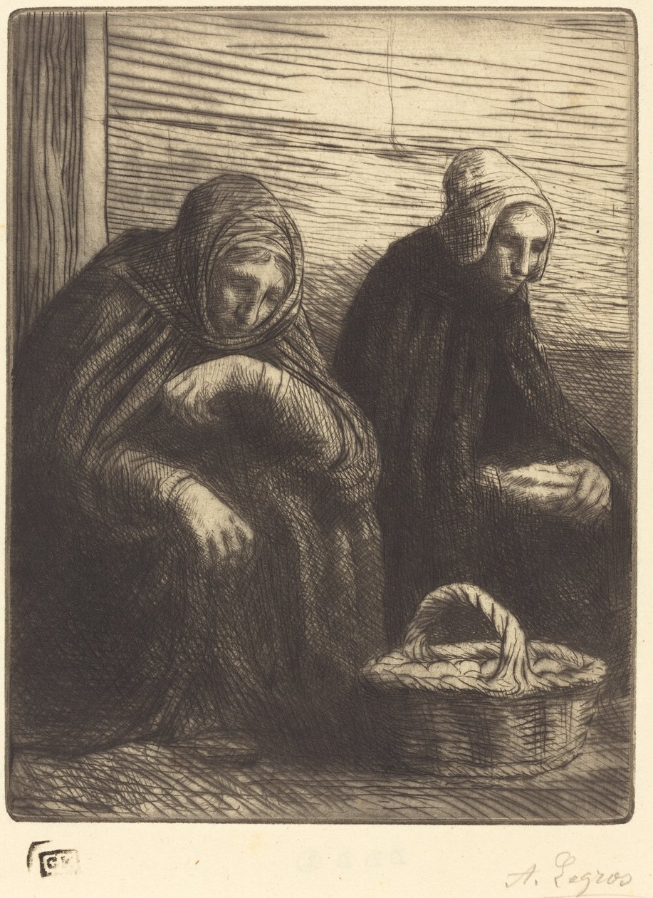 Yumurta satıcıları, 2. tabak Yumurta satıcıları. by Alphonse Legros
