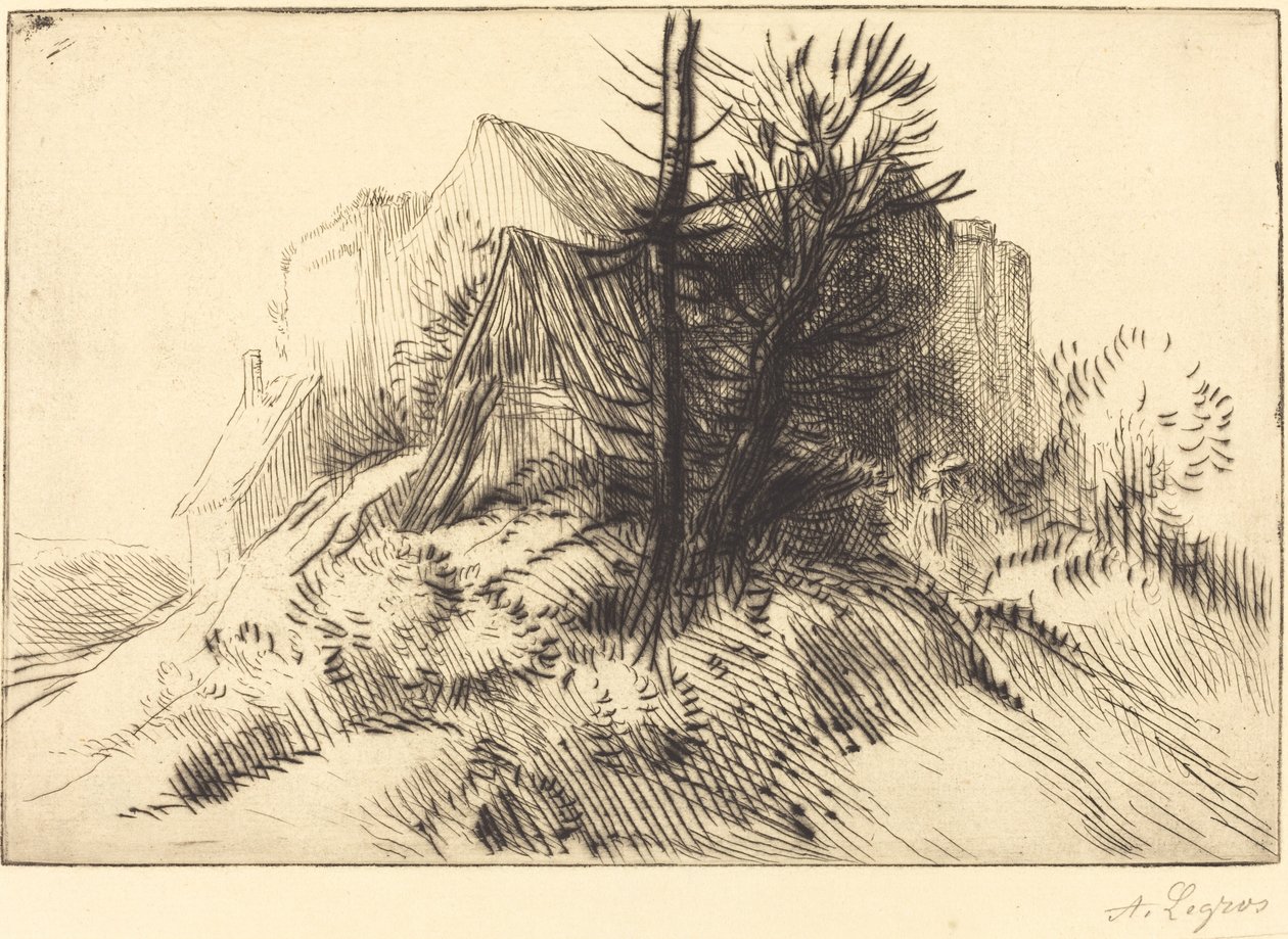 Kışın Çiftlik Kışın bir çiftlik. by Alphonse Legros