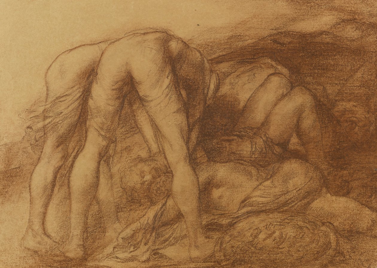 Ölü Askerleri Çıkaran Figürler by Alphonse Legros
