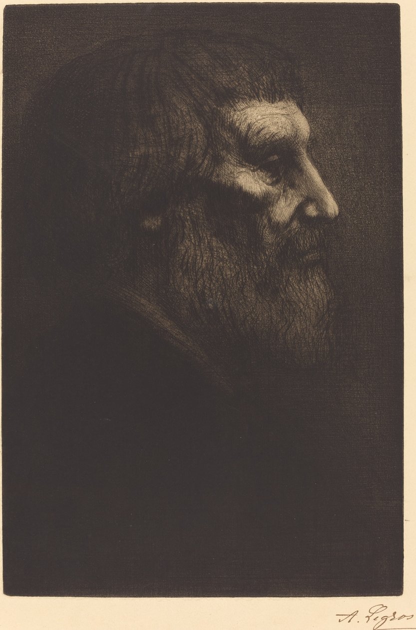 Bir Dilencinin Başı (Tete de mendiant) by Alphonse Legros