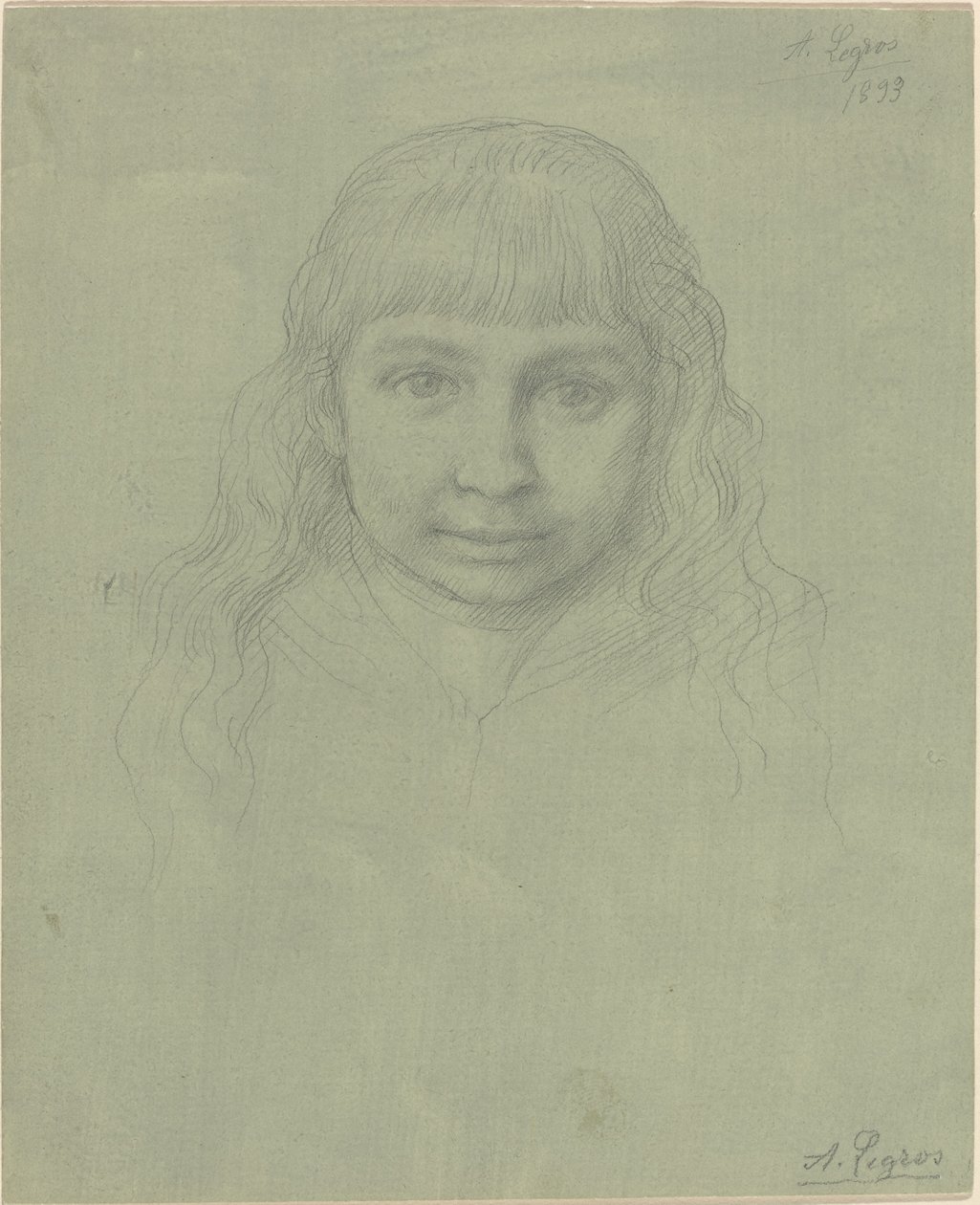 Bir Çocuğun Başı, 1893. by Alphonse Legros