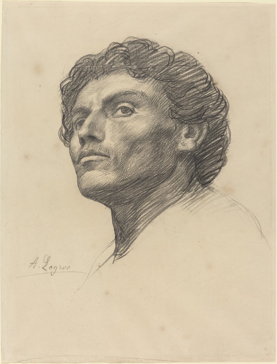 Bir Adamın Başı by Alphonse Legros