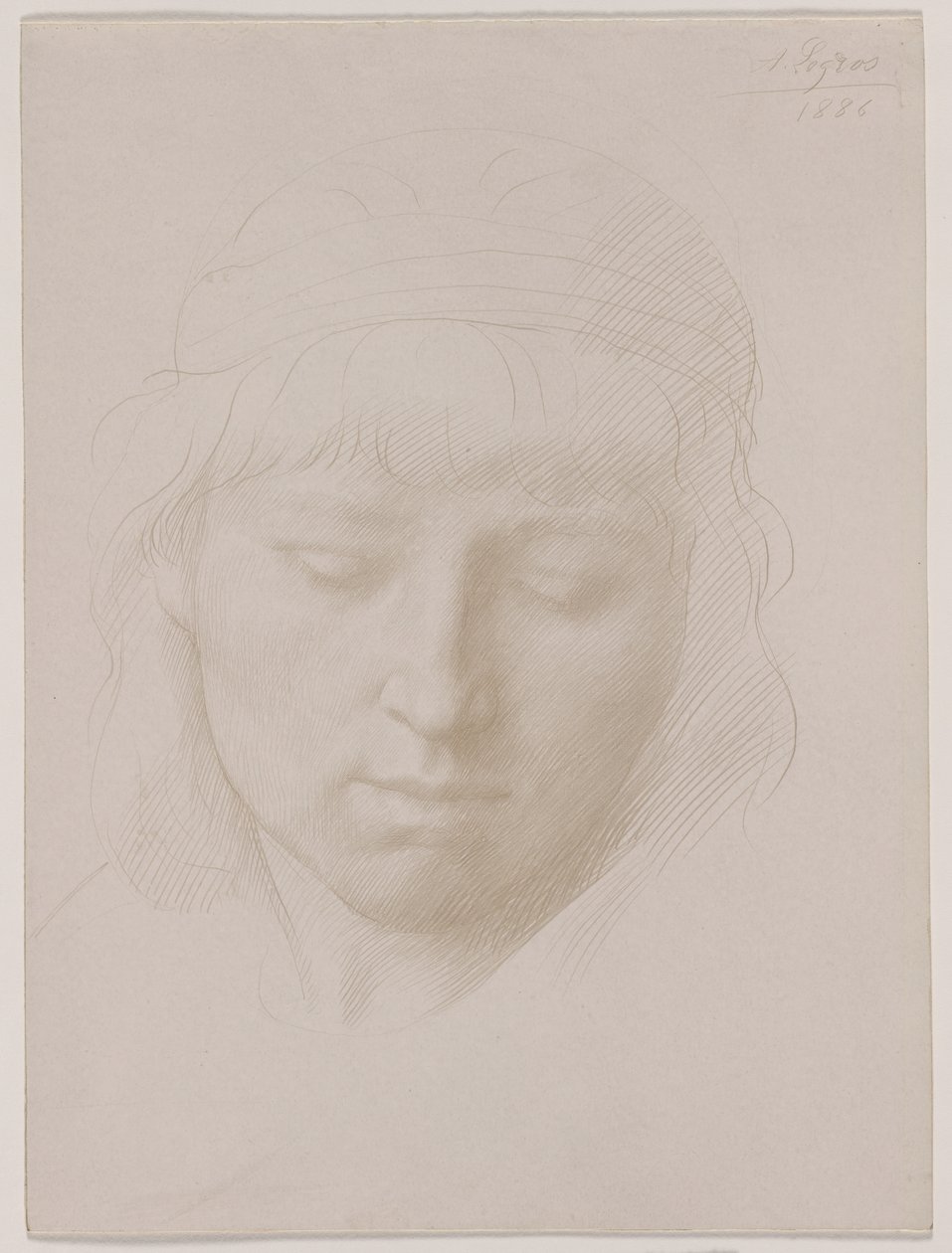 Bir Adamın Başı by Alphonse Legros