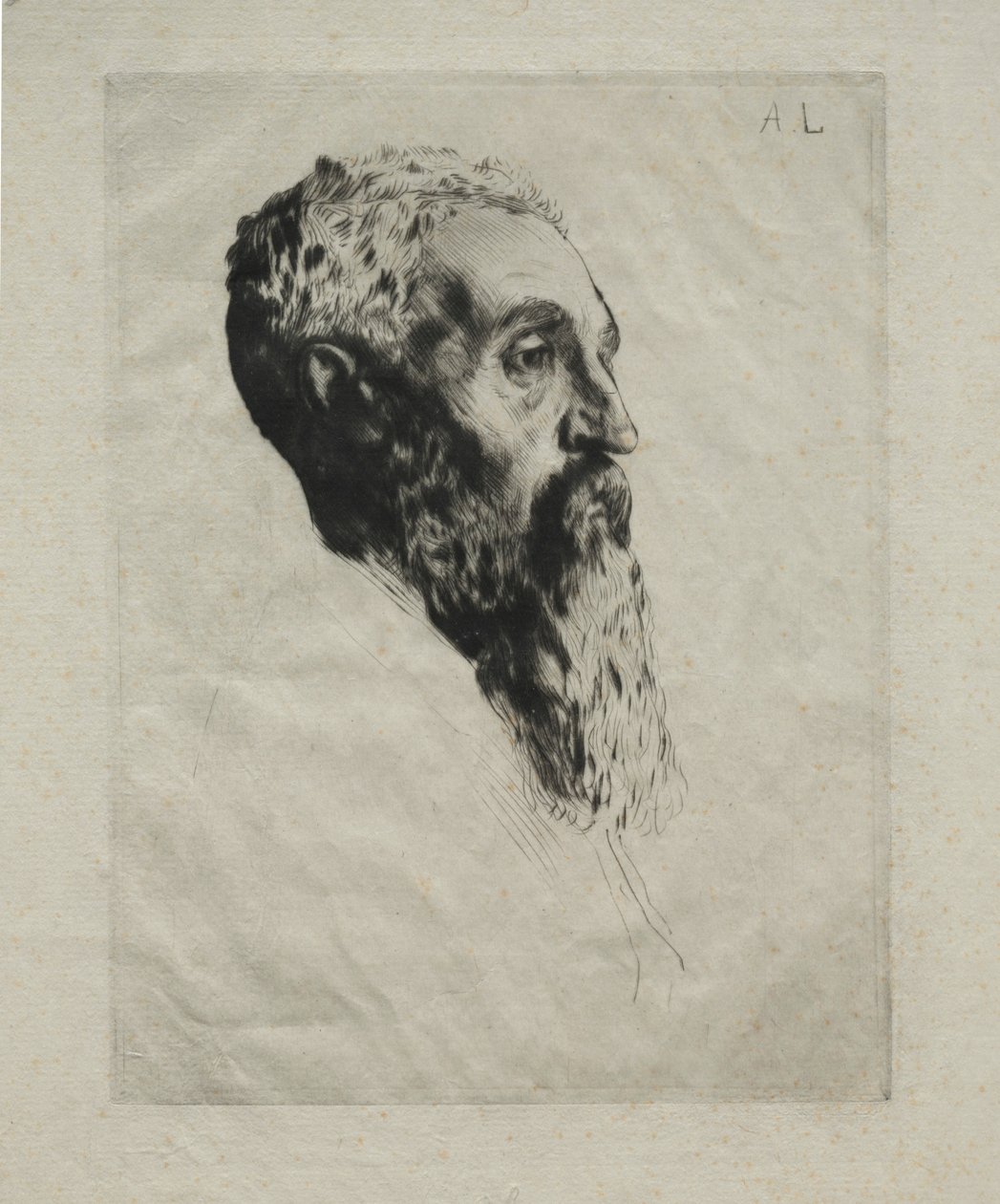 Bir Modelin Başkanı. by Alphonse Legros
