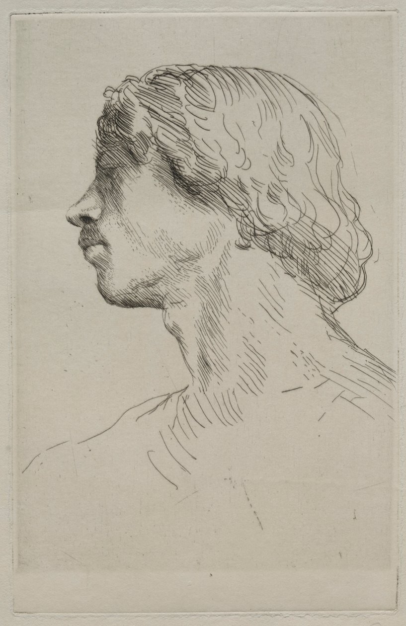 Bir Modelin Başkanı. by Alphonse Legros