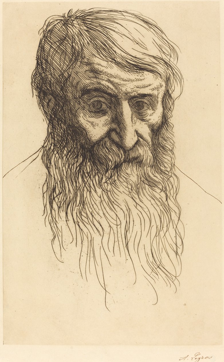 Bir Filozofun Başı (Tete de philosophe) by Alphonse Legros