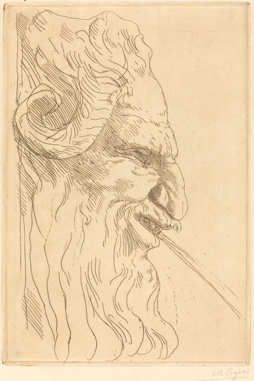 Bir Satyr Başkanı (Bir Satyr Başkanı) by Alphonse Legros