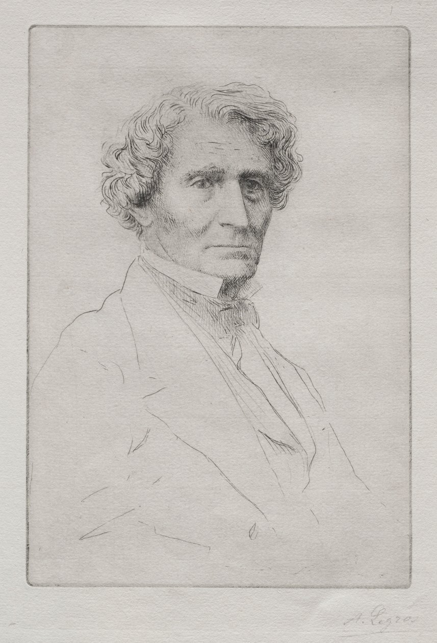 Hector Berlioz. by Alphonse Legros
