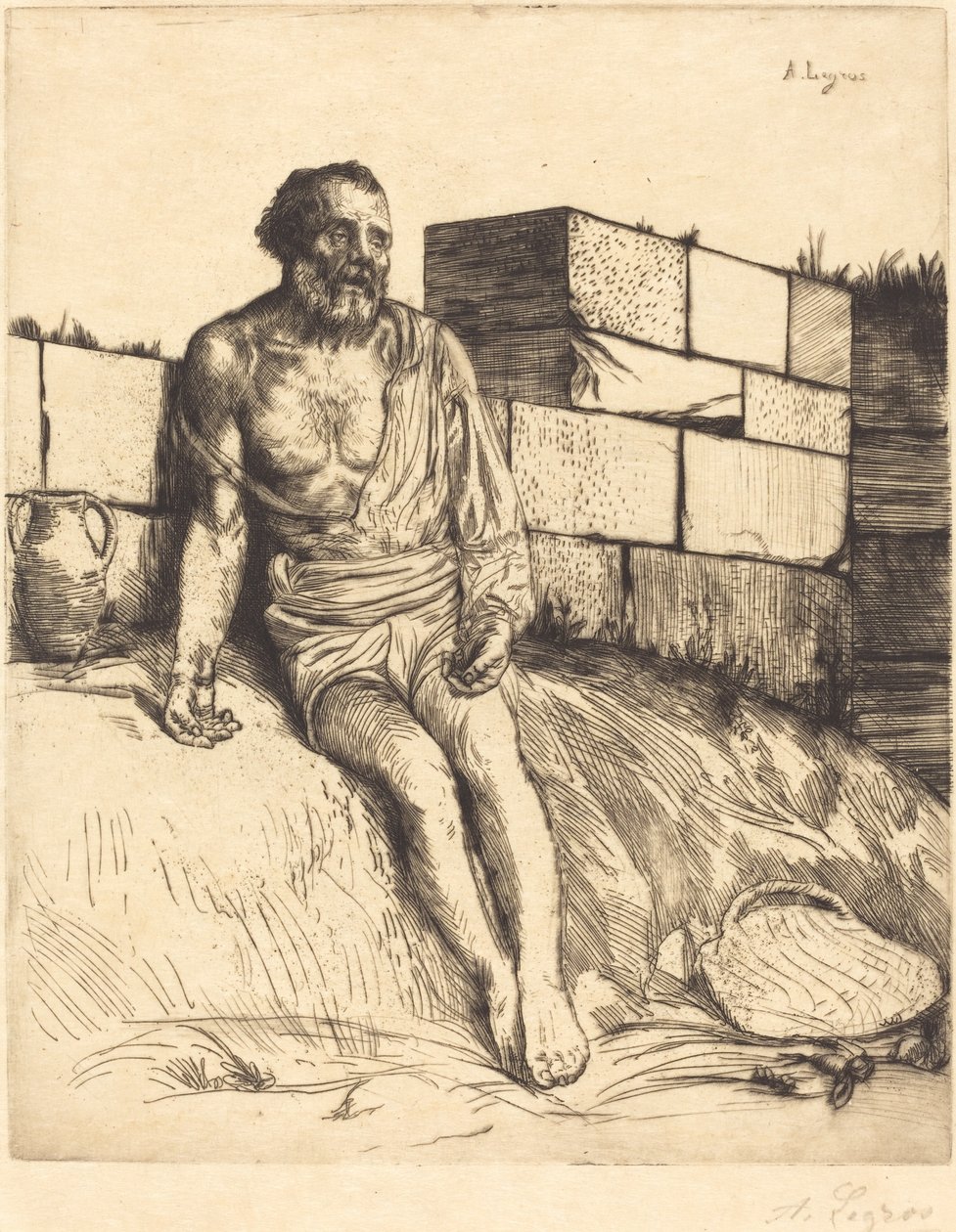 İş, 1. plaka by Alphonse Legros
