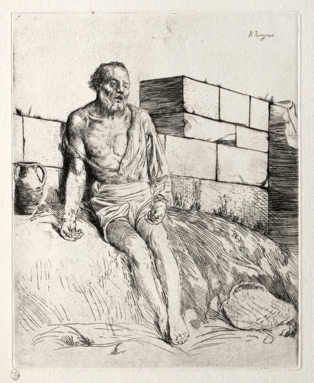 İş İlk Plaka. by Alphonse Legros