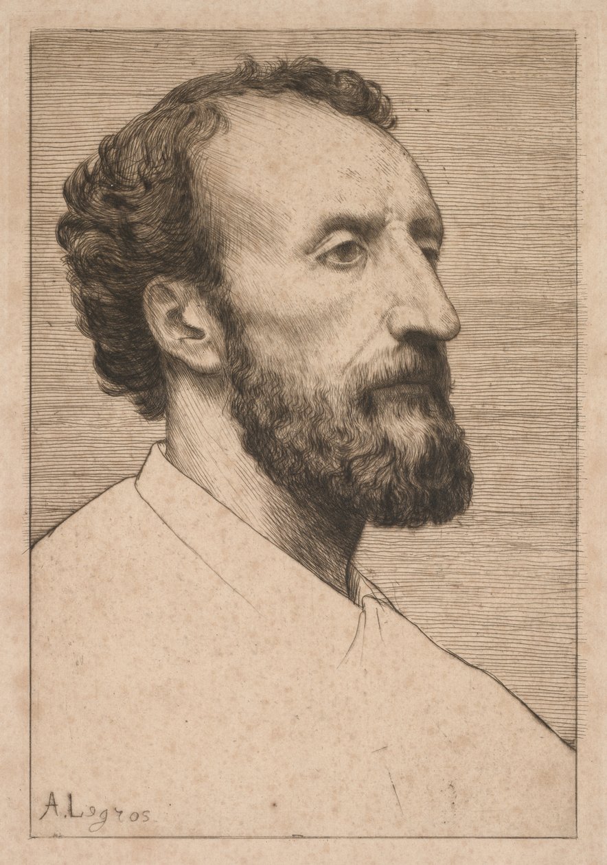 Jules Dalou, 1877. by Alphonse Legros