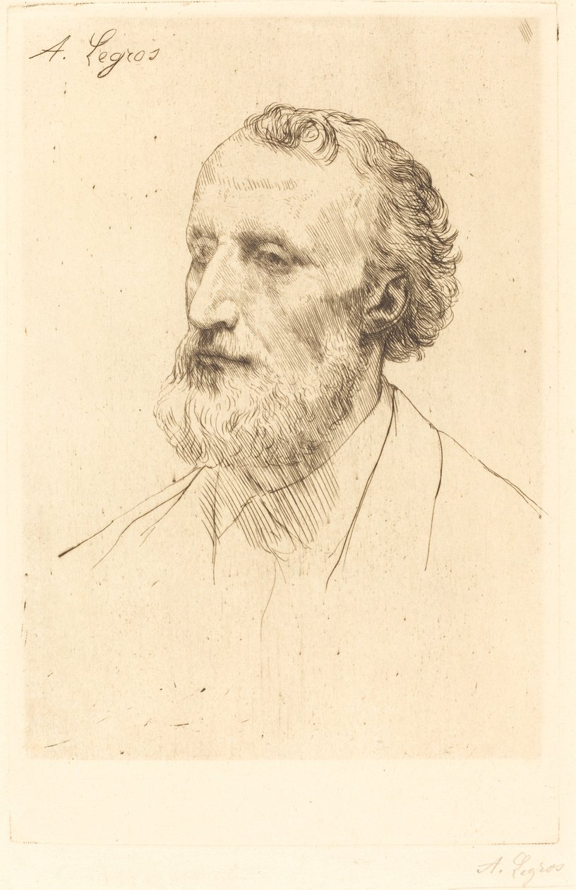 Jules Dalou, 1. plaka by Alphonse Legros