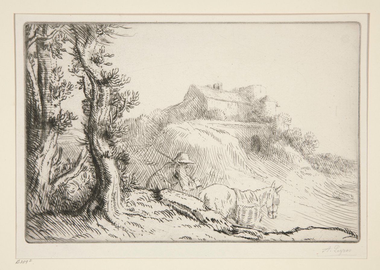 Tepedeki Çiftlik by Alphonse Legros