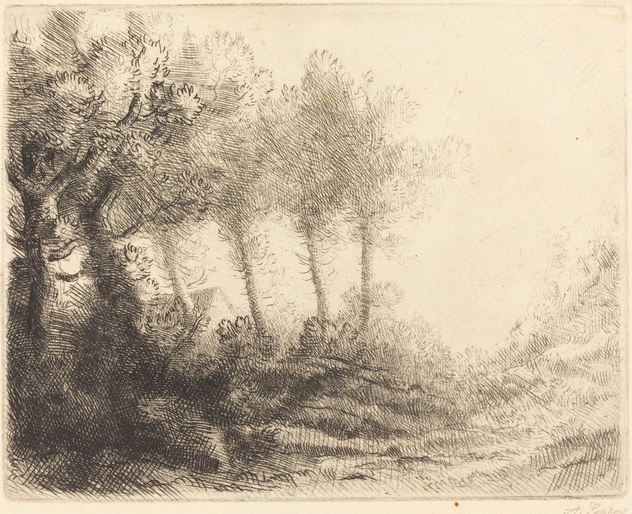 Manzara by Alphonse Legros