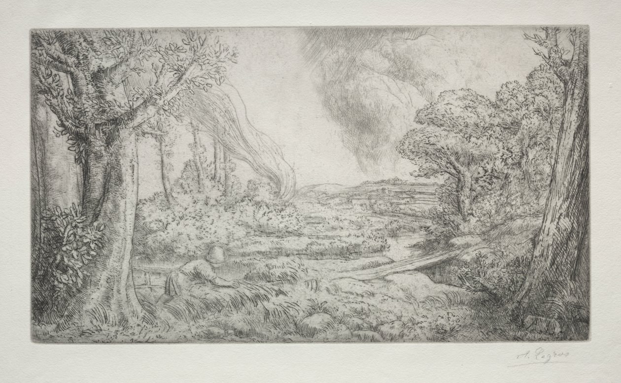 Manzara by Alphonse Legros