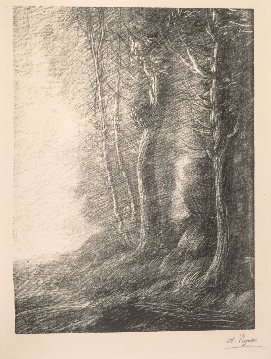Peyzaj Paysage. by Alphonse Legros