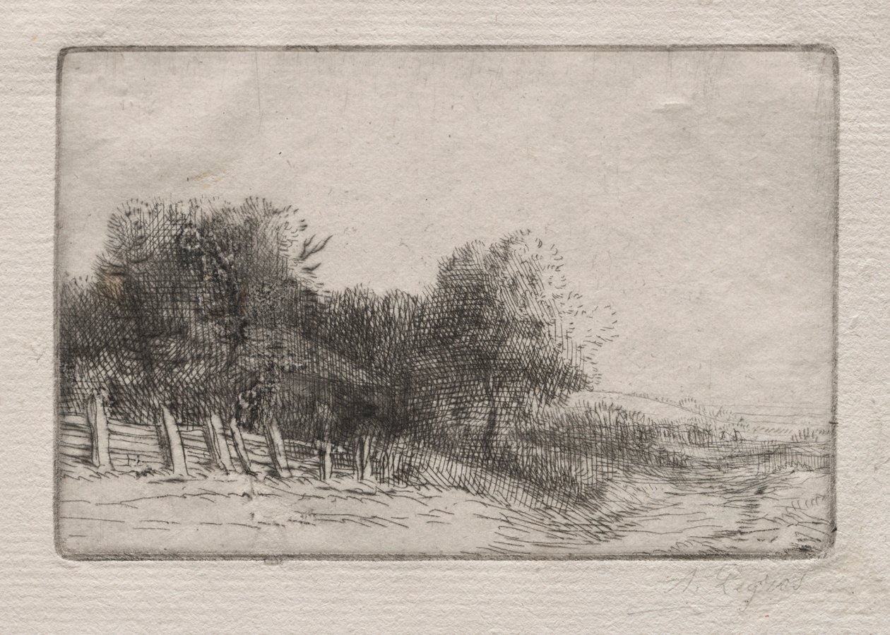 Manzara Bir Manzara. by Alphonse Legros