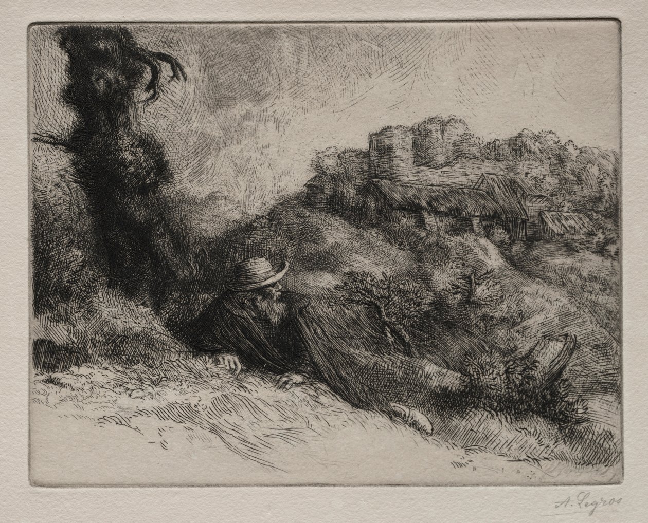Geri Dönenlerin Kaleleri. by Alphonse Legros