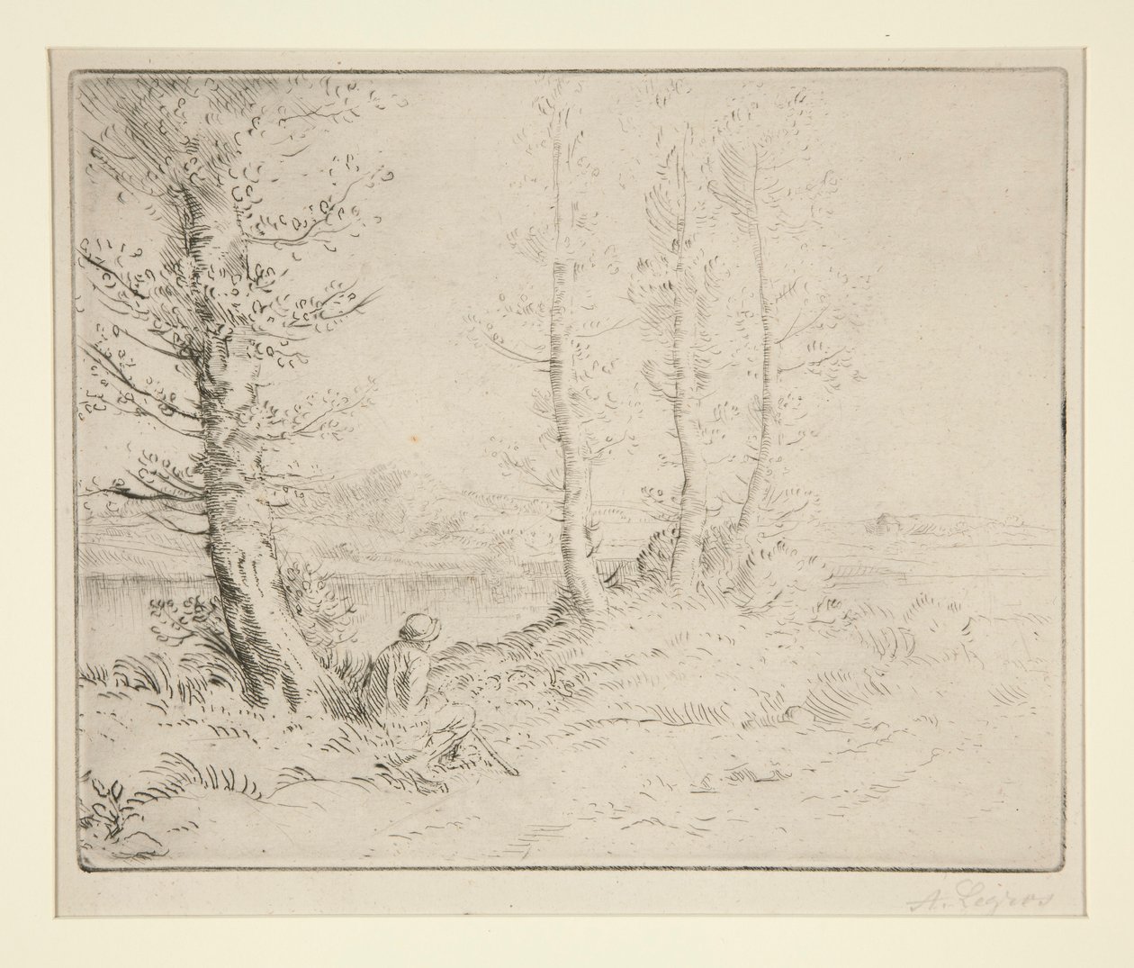 Kıyı boyunca by Alphonse Legros
