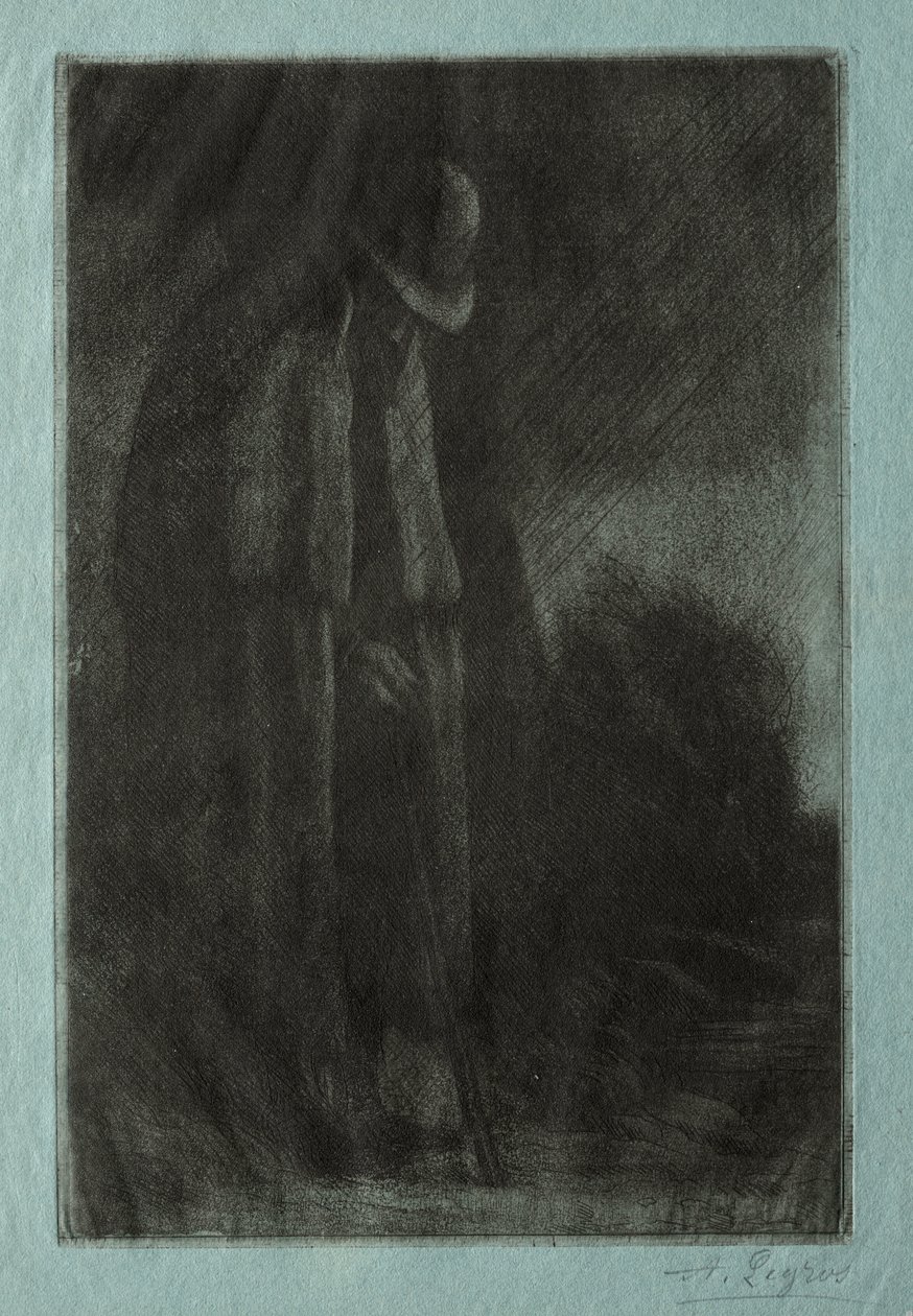 Sığınaktaki Gezgin by Alphonse Legros