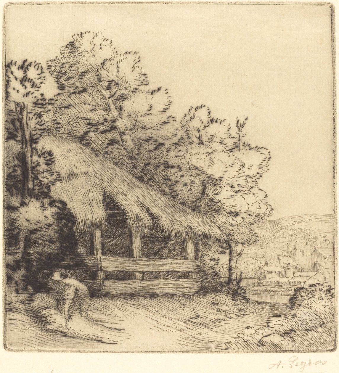 Küçük Barınak (Le petit hangar) by Alphonse Legros