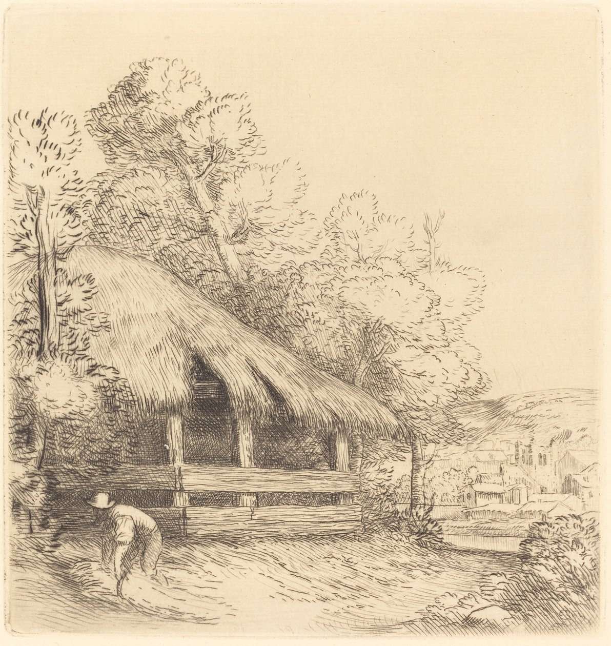 Küçük Barınak Le petit hangarı. by Alphonse Legros