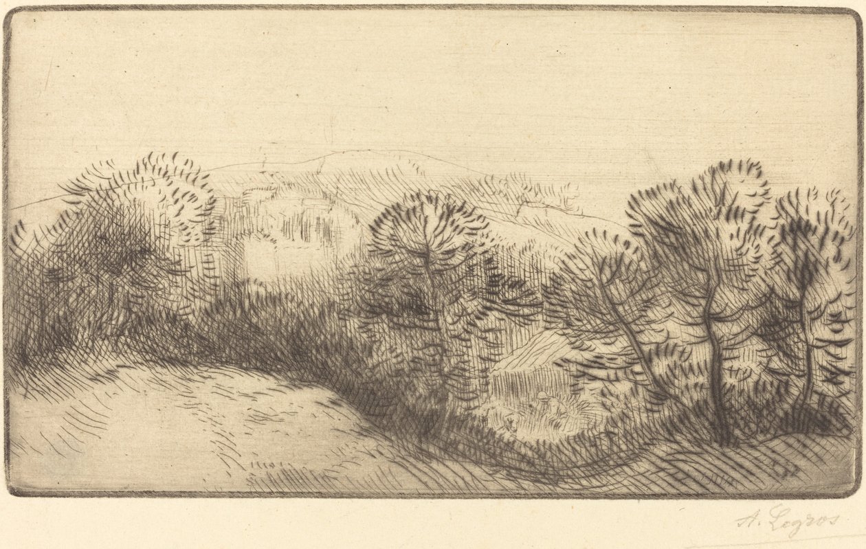 Woods Pres du bois yakınında. by Alphonse Legros