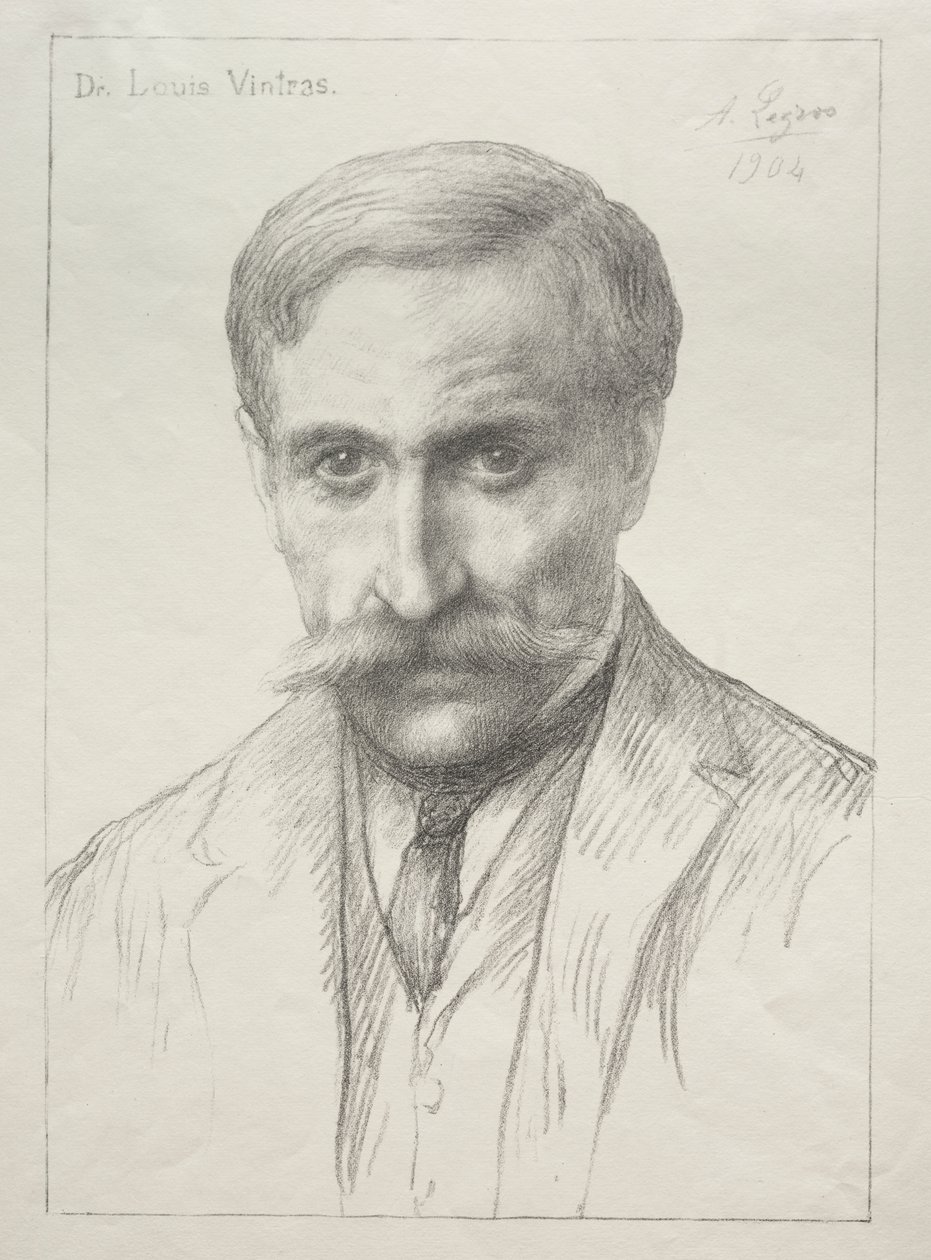 Dr. Louis Vintras'ın Portresi by Alphonse Legros