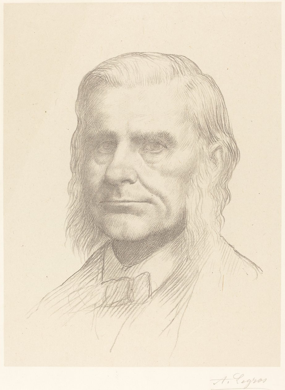 Profesör Huxley, 2. plaka. by Alphonse Legros