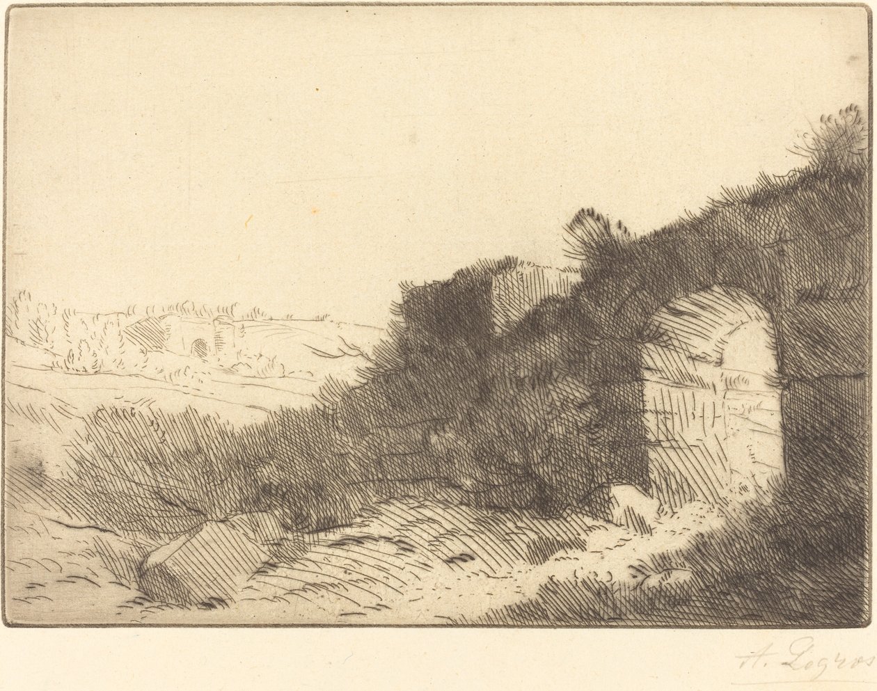 Roma Harabeleri Harabe romaine. by Alphonse Legros